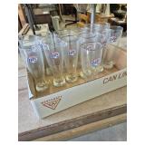 Miller Lite Beer Glasses (13) 8.5 in. Tall