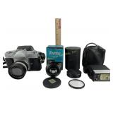 Mamiya Sekor 528 TL Camera with Vivitar Telephoto