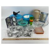 Tupperware, Pyrex, Glassware, Cookie Cutters