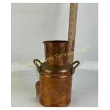 Solid Copper Container with Handles