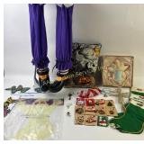 Halloween Witch Legs, Christmas Decorations, Stock