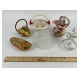 Hull Pottery, Glass Decanter, Frosted Glass Lampsh