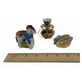 Japan Miniature Porcelain Figures, Duck Va