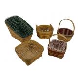 Longaberger baskets with liners