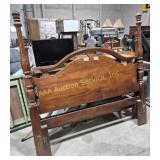 Wood Queen Headboard & Footboard