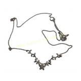 .925 14K Marked Sterling Silver Necklace 4.52g TW