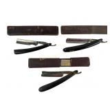 (3) straight razors incl. Clauss