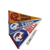 Vintage NFL Pennants Kansas City Chiefs, Buffalo