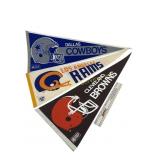 Vintage NFL Pennants Cleveland Browns, Los Angeles