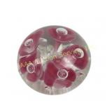 Vintage Joe Rice 5 Pink Flower Paperweight Art
