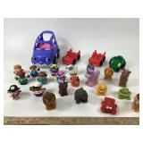 Fisher Price Vtg Little People and Vehicles ,