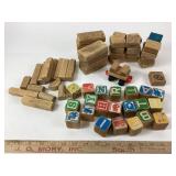Vintage Wood Blocks Lot