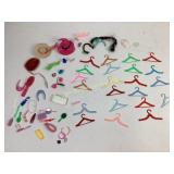 Vintage Barbie Clothes & Hangers  Lot of 23