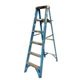 Werner 6-Foot Fiberglass Step Ladder Type IAA 250