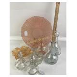 Cruets, Federal Glass Diamond Point Candy Dish, Pi