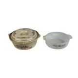 Mexican DynaWare Bowl, Bake Oven Casserole, Lid is