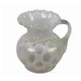 Fenton French Opalescent Coin dot mini Pitcher