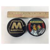 1980-81 Komets Puck & Chicago Blackhawks