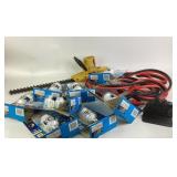 Sylvania LED Bulbs, Hedge Trimmer, Jumper Cables