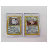 1998 Pokemon Holo Clefairy & Holo Clefable