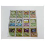 12 older collectible Pokemon Cards