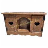 Wood Cubby Shelf With 2 Doors (33 in. L x 10.5