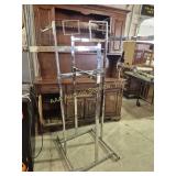 Chrome Plated Garmet Rack with 4 Arms & 3 Display