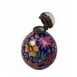 Hand painted Limoges porcelain perfume bottle
