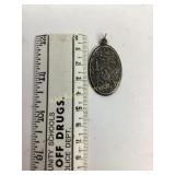 Sterling silver Catholic medal 10.29 grams