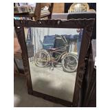 Ornate Carved Wood Framed Mirror (41 in. X 29 in.)