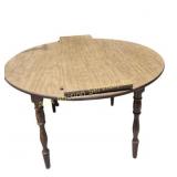 Wood Table (41 in. Round w/o 12 in. Leaf)