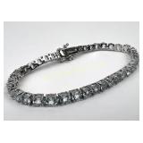 925 Sterling Silver Tennis Bracelet with Moissanit