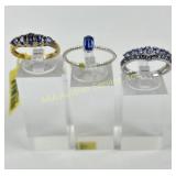 (4) 925 Sterling Silver Rings , two made in India,