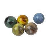 (5) Glass Shooter Marbles