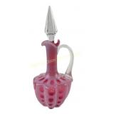 Fenton Cranberry Windows Crruet