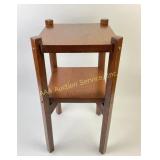 Arts & Crafts Mission Oak 2-Tier Plant Stand