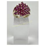 10k Gold & Pink Stone Ring