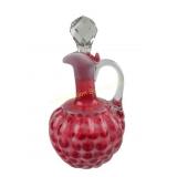 Hobbs, Brockunier & Co. Cranberry Opalescent Windo