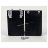 (3) Pairs of 925 Sterling Silver Rings, One Pair m
