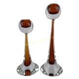 (2) Gino Cenedese MCM Murano Glass Candlesticks