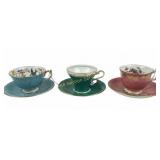 Aynsley Fine Bone China Tea Cups and Matching Sauc