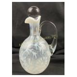 Northwood Daisy & Fern Opalescent Glass Cruet c. 1