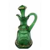 Riverside EAPG Emerald Green Empress Cruet Circa 1