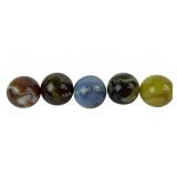 (5) Glass Shooter Marbles
