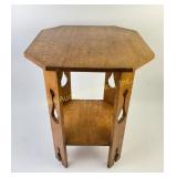 Arts & Crafts Mission Oak Octagonal Side Table