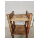 Arts & Crafts Mission Oak 2-Tier Shelf