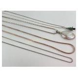 (4) Sterling Necklaces