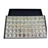Display Case of Loose Gemstones