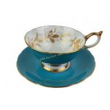 Aynsley Bone China Teacup and Matching Saucer
