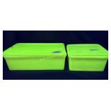 McKee Uranium Custard Refrigerator Dishes